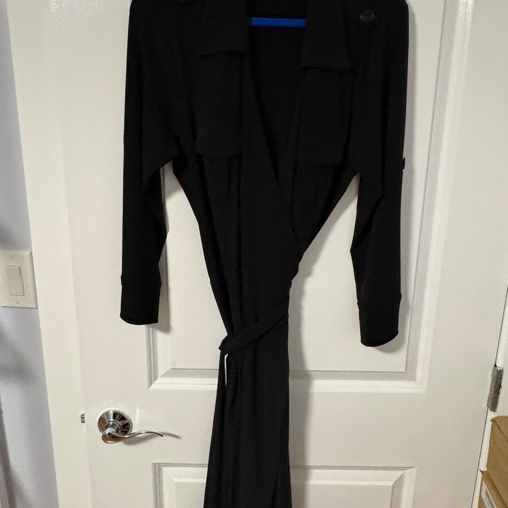 Studio M Black Wrap  Dress
